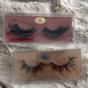 Two pairs of mink lashes